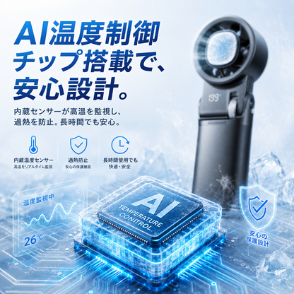 瞬冷ブースト™ Pro｜冷却プレート搭載・超強風ハンディファン